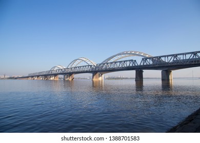 Binzhou Railway Bridge Of Harbin Songhua River