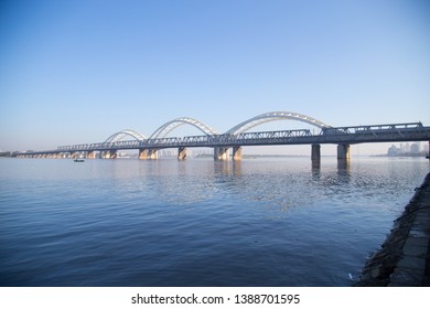 Binzhou Railway Bridge Of Harbin Songhua River