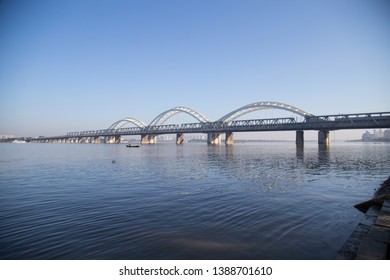 Binzhou Railway Bridge Of Harbin Songhua River