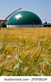 Bio Gas Plant In A Corn Field