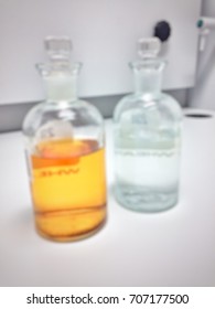 Biochemical Oxygen Demand Analysis In Environmental Health Laboratory Using For Waste Water Quality Detection. Blur Image Use For Background.