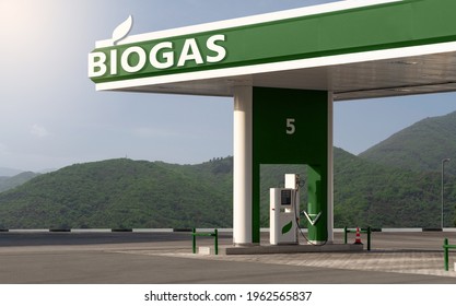 Biogas Filling Station. Carbon Neutral Transportation Concept