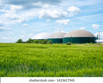 biogas production, biogas plant, bio power - Shutterstock ID 1413617345