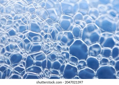 Biology or chemistry background or wallpaper of molecules, macrophotography texture of soap bubbles close up. Can be used to represent science, biotechnology or network connection of information - Shutterstock ID 2047021397