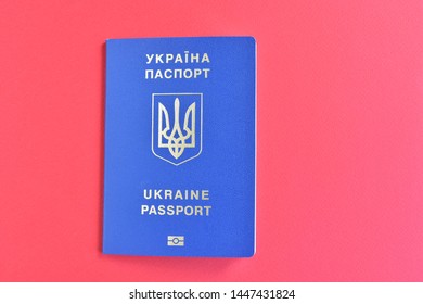 Biomedical Ukraine Id Passport On Red Stock Photo 1447431824 | Shutterstock