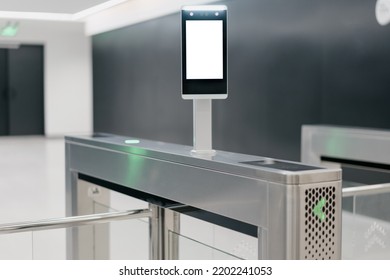 Biometric Gates in modern office building
