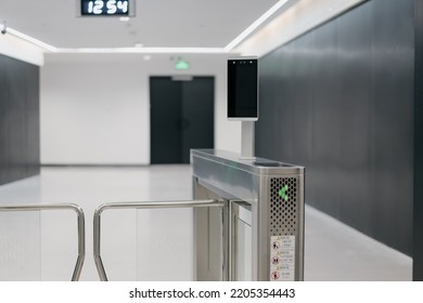 Biometric Gates in modern office building