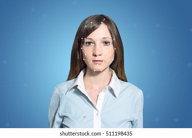 Biometric Verification - Woman Face Detection, High Technology