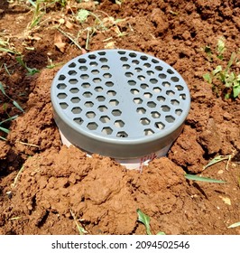 Biopore Hole With Pipe And Cover.  Can Be Used For Sewerage And Food Waste Such As Fish Bones.