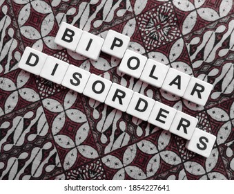 Bipolar Disorders, Word Cube With Background.