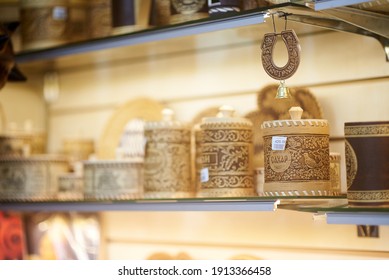 Birch Bark Box With Russian Inscription: Sugar