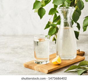 Birch Juice. Traditional Birch Sap. A Refreshing Traditional Russian Spring Drink.