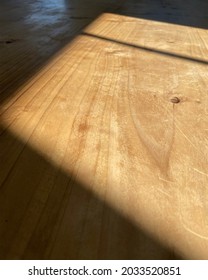 Birch Wood Butcher Block Table Top With Window Shadow