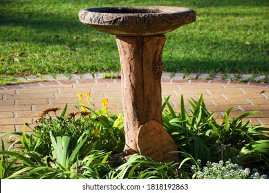 Bird Bath In Garden Waltzing Matilda Australian History