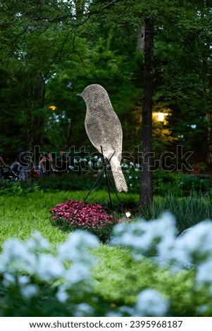bird decoration in a big park