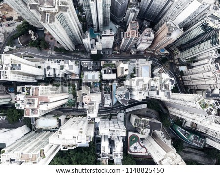 bird eye view of a city