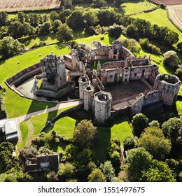 Bird Eye View Of Raglan Castle