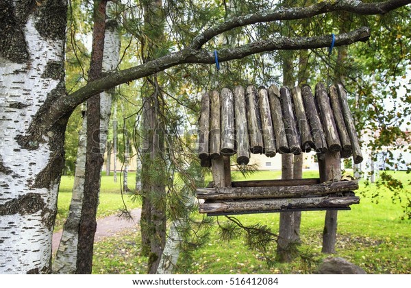 Bird Feeder Hanging On Tree Branch Stock Photo Edit Now 516412084