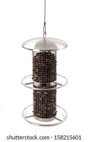 Bird Feeder, Isolated On A White Background