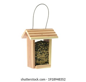 Bird Feeder Isolated On White Background                 