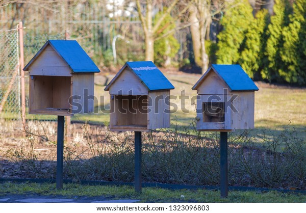 Bird Feeders Park On Sunny Day Stock Photo Edit Now 1323096803