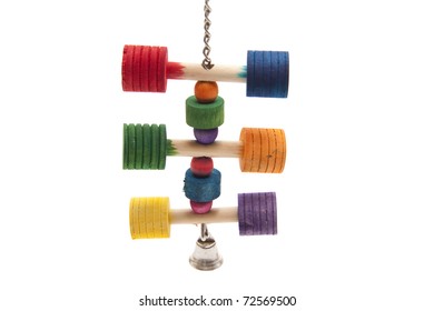 Bird Toy Of Wood With Bell