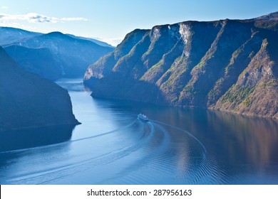 Bird View Of Fjord In Norway