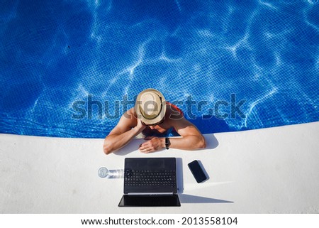 Similar – Image, Stock Photo lunch break Relaxation