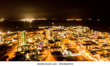 Birds Eye Of Darwin City At Night