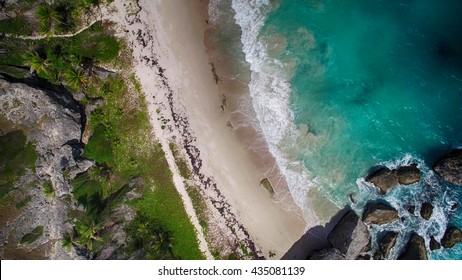 Bird's Eye View Of Caribean Beach - HDR