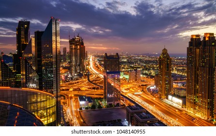 Birds Eye View Dubai Skyline Rush Stock Photo 1048140955 | Shutterstock