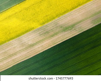 Bird's Eye View Of A Farm Land