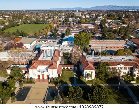 Birds eye view photo of Campbell in California