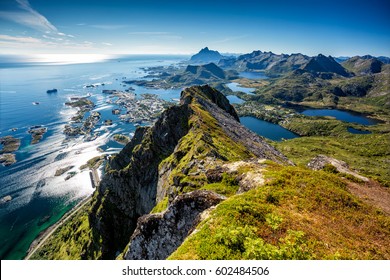 Bird's Eye View Of The Svolvaer Town.