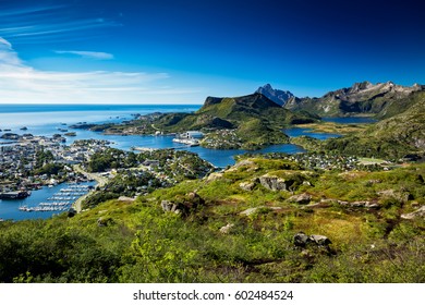 Bird's Eye View Of The Svolvaer Town.