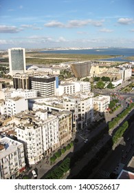 A Bird's Eye View Of Tunis And The Avenue Habib Bourguiba