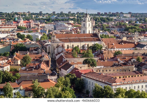 Birds Eye View Vilnius Old Town Stock Photo (Edit Now) 460666033