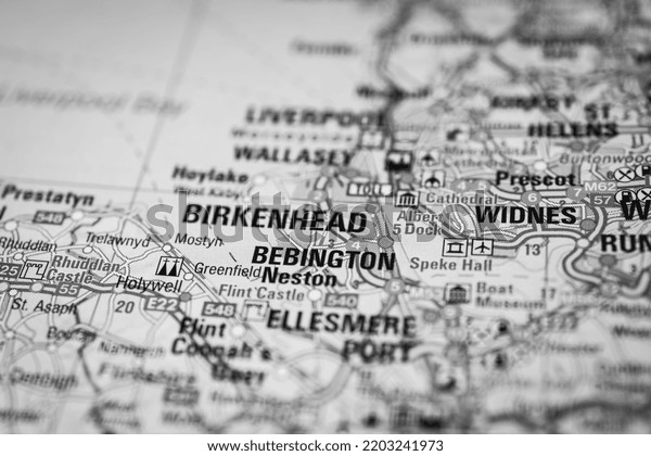 Birkenhead On Map Stock Photo 2203241973 | Shutterstock