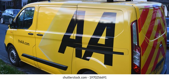 BIRKENHEAD, UNITED KINGDOM - Apr 30, 2021: Aa Recovery Breakdown Van In Port Sunlight Village