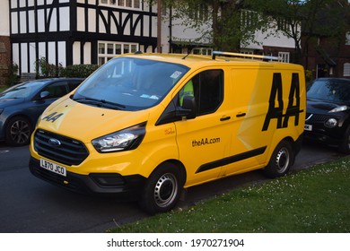 BIRKENHEAD, UNITED KINGDOM - Apr 30, 2021: Aa Recovery Breakdown Van In Port Sunlight Village