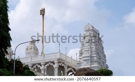 Birla Mandir is a Hindu temple, built on a 280 feet high hillock called Naubath Pahad on a 13 acres plot, Necklace Road, Hyderabad, Telangana