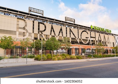 Birmingham, AL - October 7, 2019: Exterior of Regions Field, home of the minor league Birmingham Barons baseball team