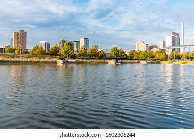 Birmingham, AL - October 7, 2019: City Skyline Of Birmingham From Railroad Park