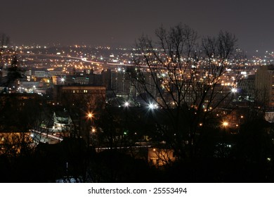 Birmingham AL Skyline At Night