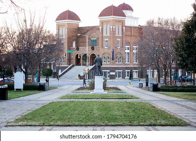 Birmingham, AL / USA - May 7, 2017: 16th Street Baptist Church As Seen From Kelly Ingram Park