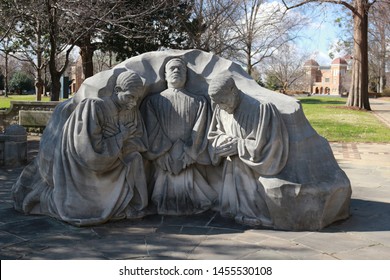 
Birmingham, Alabama; February 17th 2019: Statue of kneeling ministers, Kelly Ingram Park