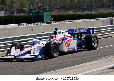 Birmingham Alabama USA - April 10, 2011: 3 Helio Castroneves, Brazil Team Penske Sponsor AAA Insurance