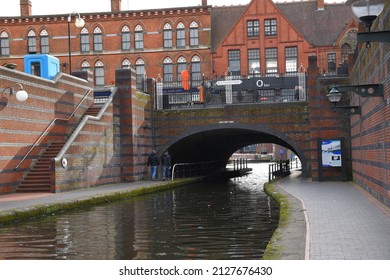 Birmingham, England - 02 13 2022:  Black Sabbath Bridge From The Side