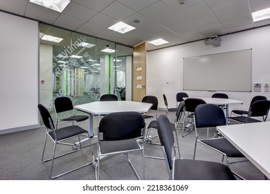 Birmingham, England - November 2 2011: Bright Empty Open Plan Meeting Room