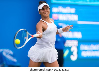 BIRMINGHAM, GREAT BRITAIN - JUNE 19 : Heather Watson The 2017 Aegon Classic WTA Premier Tennis Tournament